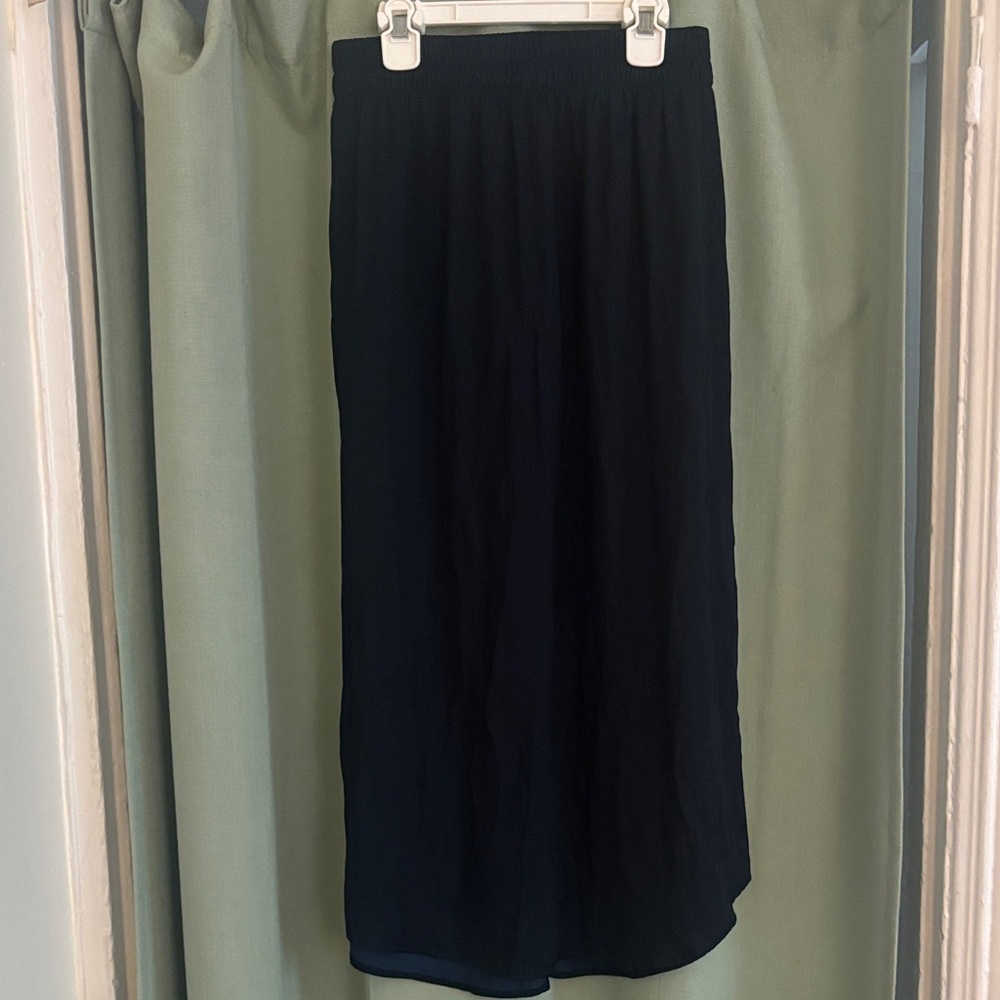 LOFT Navy Blue Maxi Skirt